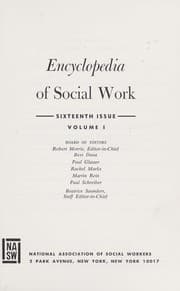 Tapa de Encyclopedia of Social Work 2VOL