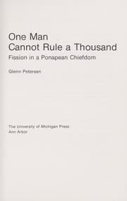 Tapa de One man cannot rule a thousand