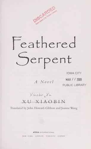 Tapa de Feathered Serpent