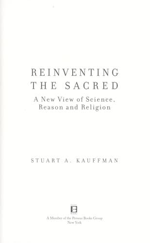 Tapa de Reinventing the sacred
