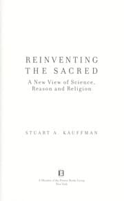 Tapa de Reinventing the sacred