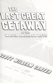 Tapa de The last great getaway of the Water Balloon Boys