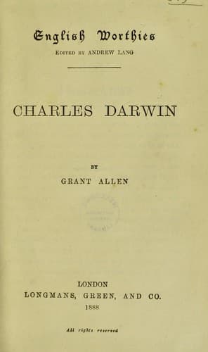 Tapa de Charles Darwin