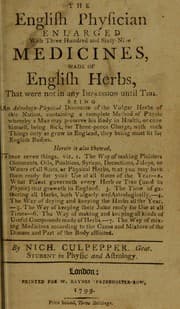 Tapa de The English physician enlarged