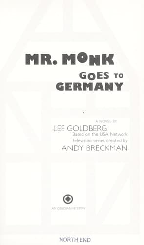 Tapa de Mr. Monk goes to Germany