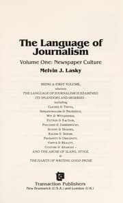 Tapa de The language of journalism