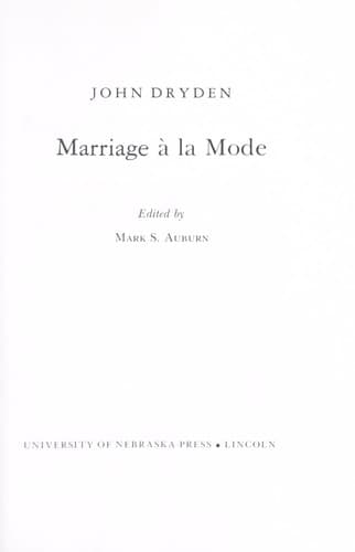 Tapa de Marriage à la mode