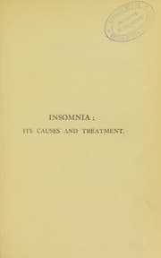 Tapa de Insomnia; its causes and treatment