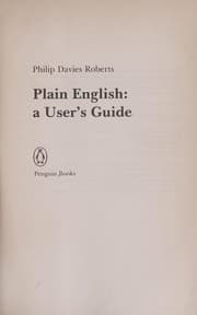 Tapa de Plain English