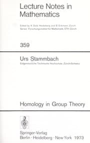 Tapa de Homology in group theory
