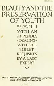 Tapa de Beauty and the preservation of youth