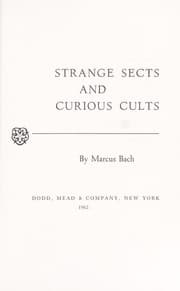 Tapa de Strange sects and curious cults