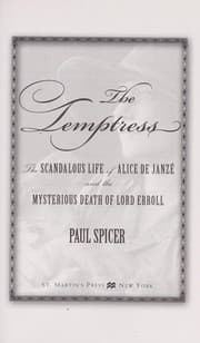 Tapa de The temptress