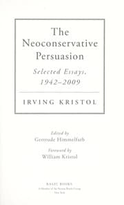 Tapa de The neoconservative persuasion