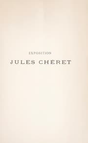 Tapa de Exposition des oeuvres de Jules Chéret