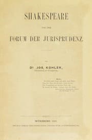Tapa de Shakespeare vor dem Forum der Jurisprudenz