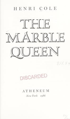 Tapa de The marble queen