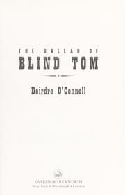 Tapa de The ballad of Blind Tom