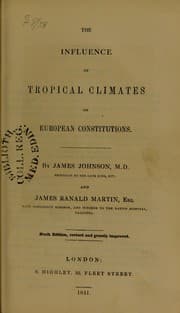 Tapa de The influence of tropical climates on European constitutions