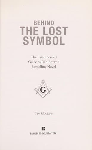 Tapa de Behind The lost symbol