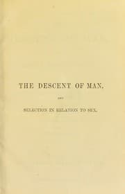 Tapa de The descent of man, and selection in relation to sex