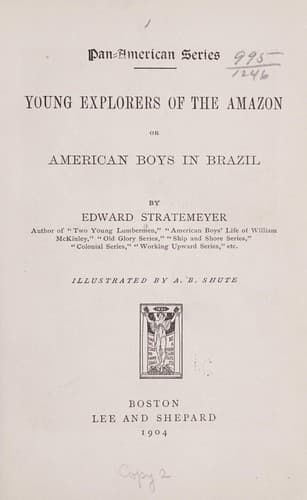 Tapa de Young explorers of the Amazon