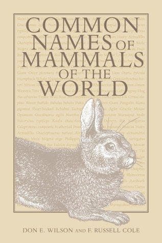 Tapa de COMMON NAMES MAMMALS WORLD