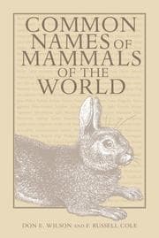 Tapa de COMMON NAMES MAMMALS WORLD