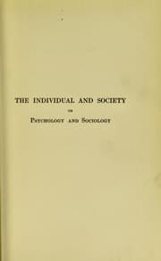 Tapa de The individual and society