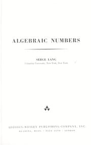 Tapa de Algebraic numbers