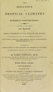 Tapa de The influence of tropical climates on European constitutions
