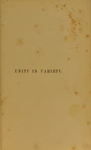 Tapa de Unity in variety, as deduced from the vegetable kingdom