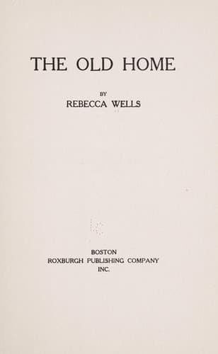 Tapa de The old home