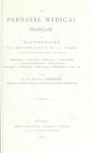 Tapa de Le parnasse m©♭dical fran©ʹais; ou, Dictionnaire des m©♭decins-po©·tes de la France, anciens ou modernes, morts ou vivants