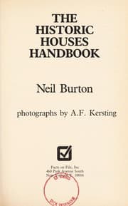 Tapa de The historic houses handbook
