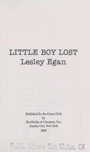 Tapa de Little boy lost