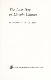 Tapa de The last day of Lincoln Charles