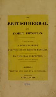 Tapa de The British herbal and family physician