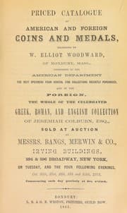 Tapa de Priced catalogue of American and foreign coins and medals