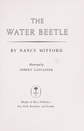 Tapa de The water beetle