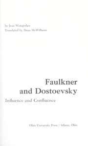 Tapa de Faulkner and Dostoevsky