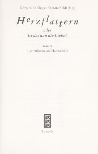 Tapa de Herzflattern oder ist das nun die Liebe?