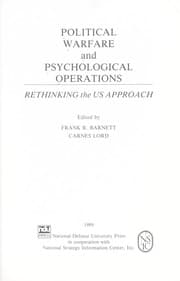 Tapa de Political warfare and psychological operations : rethinking the US approach