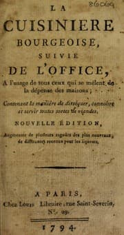 Tapa de La cuisiniere bourgeoise, suivie de l'office, ©  l'usage de tous ceux qui se m©®lent de d©♭penses de maisons