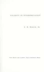 Tapa de Validity in interpretation