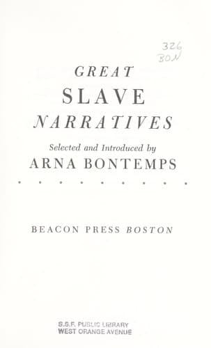 Tapa de Great slave narratives