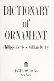 Tapa de Dictionary of ornament
