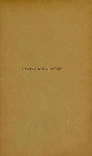 Tapa de Cartas rosacruces