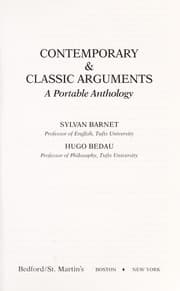 Tapa de Contemporary & classic arguments