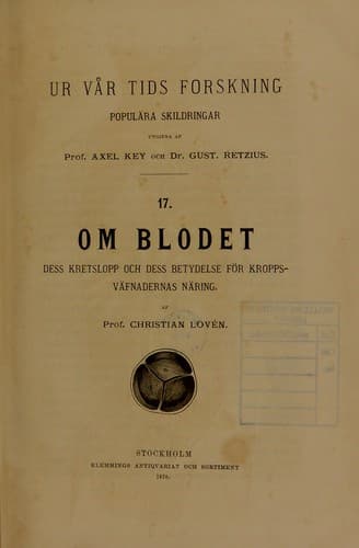 Tapa de Om blodet